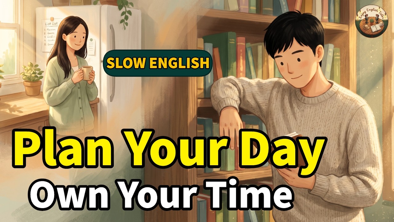 How to Manage Your Time — 4 Easy Tips for a Better Day | Easy English for Beginners - YouTube video featuring the word a book