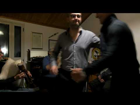 Nino Battaglia e Margherita Denise al tamburello | a casa di Mariolino Latella | Gen 2020  |