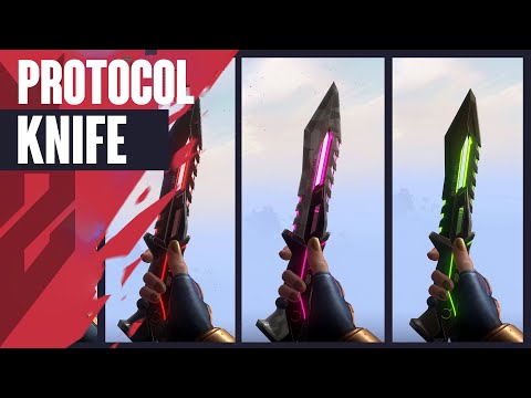 Protocol 781-A Knife Skin Showcase  (Protocol Melee) - Valorant Protocol 781-A Skins
