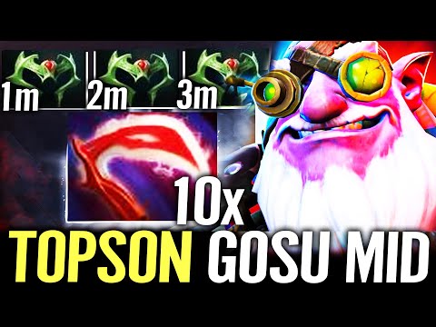 🔥 TOPSON Sniper MID Max Stats Build — 3x Wraith Band + Desolator Moonshard GOSU Style Dota 2 Pro