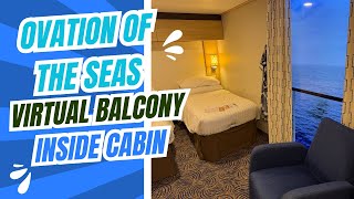 Virtual  Balcony | Cabin 8139 Ovation of the Seas #cruisetour #cruising #cruise #royalcarribean  