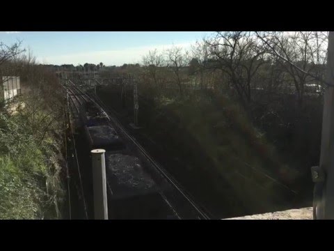 E652.XXX sul MRS 57315 Roma Sm.to - Brindisi, in transito nei pressi di Torricola