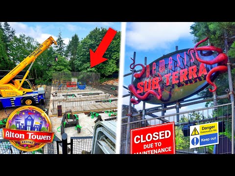 Alton Towers NEW RIDE is VERTICAL & Sub Terra BROKEN??