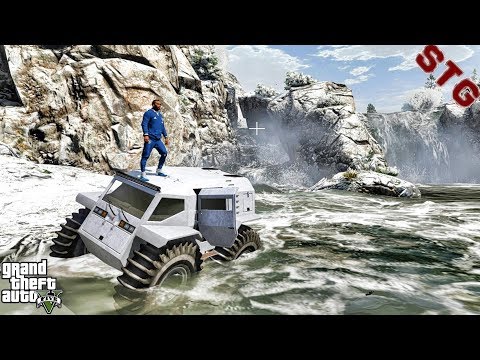 GTA 5 REAL LIFE MOD #717 -  LET'S TAKE A RIDE IN SHERP ATV!!!(GTA 5 REAL LIFE MODS)