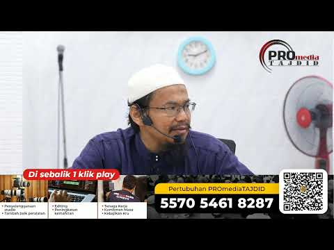 (🔴LIVE) 24-07-2026 Ustaz Adli Mohd Saad: Al-I'tisham, Karya Imam Asy-Syatibi (Siri 31)