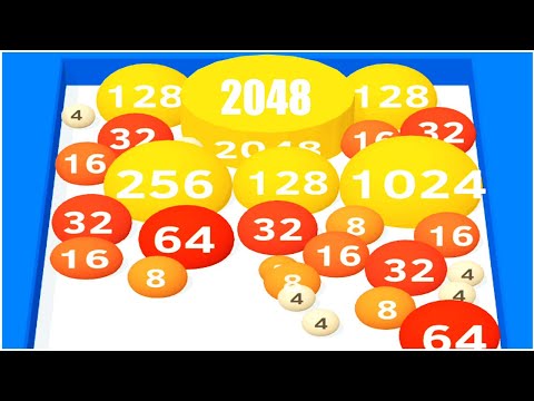 Fire Ball 2048 - Gameplay Walkthrough - reach 64, 128, 256, 512, 1024, 2048