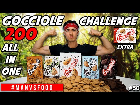 MANGIO TUTTI I GUSTI & PRODOTTI GOCCIOLE 200 BISCOTTI - All In One Challenge Cheat Day | MAN VS FOOD