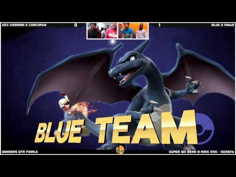 SWBB #55  Blue & Ninja vs CoachPun & Vex Kasrani   Winners Qtr Finals   Smash Wii U   Doubles