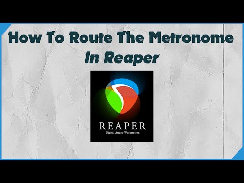 Routing The Metronome In Reaper