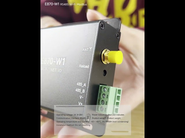 Vídeo relacionado con EBYTE 4 puertos serie a módulo Ethernet NS4 TTL a RJ45 PHY Modbus Gateway RTU UDP HTTP MQTT paquete de latidos cardíacos de baja potencia transmisión transparente