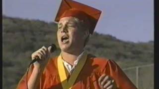 Adam Lambert at Mt Carmel graduation 2000