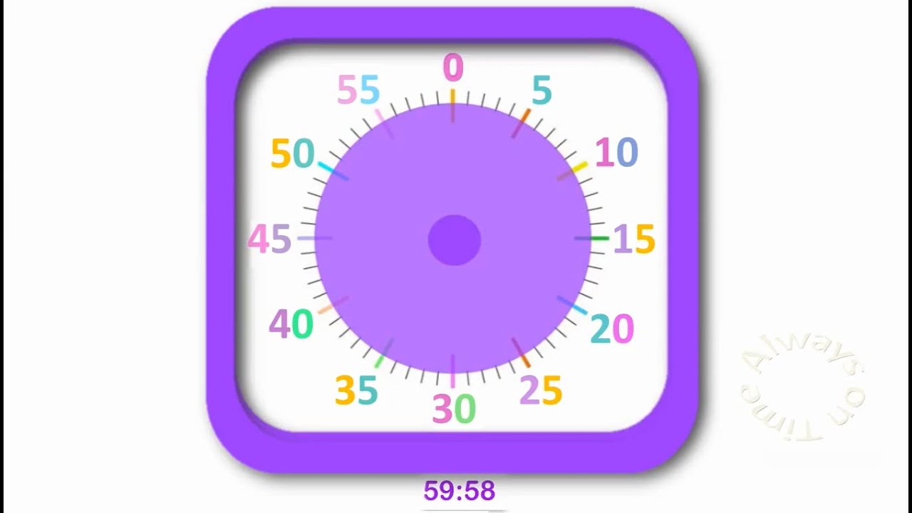 60-minute visual timer