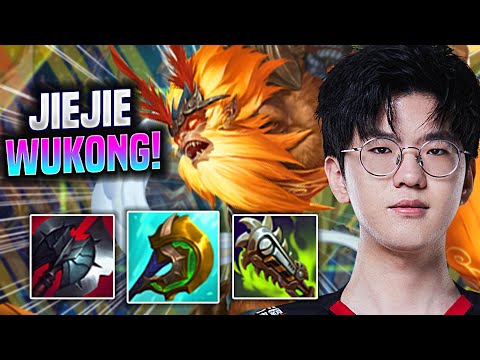 JIEJIE CRAZY GAME WITH WUKONG! - EDG JieJie Plays Wukong Jungle vs Poppy! | Season 2022