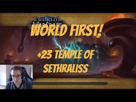 World first +23 Temple of Sethraliss in time - Resto druid PoV
