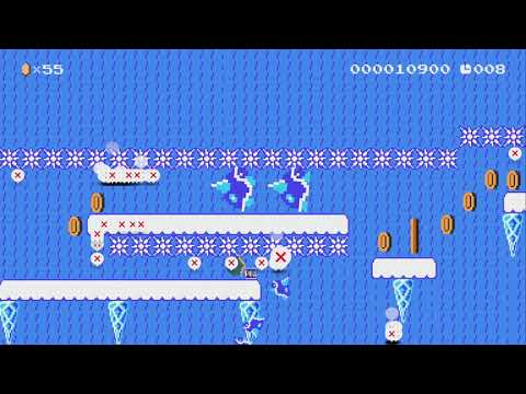 Ice Run (20 seconds speedrun) by Frex97 - Super Mario Maker 2 - No Commentary 1bx