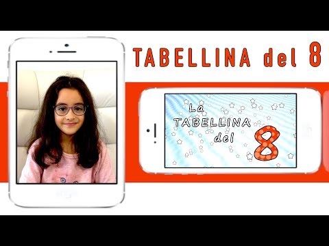 La tabellina dell' 8 - tabellina dell' otto - canzoni per bambini -  Sofia Del Baldo