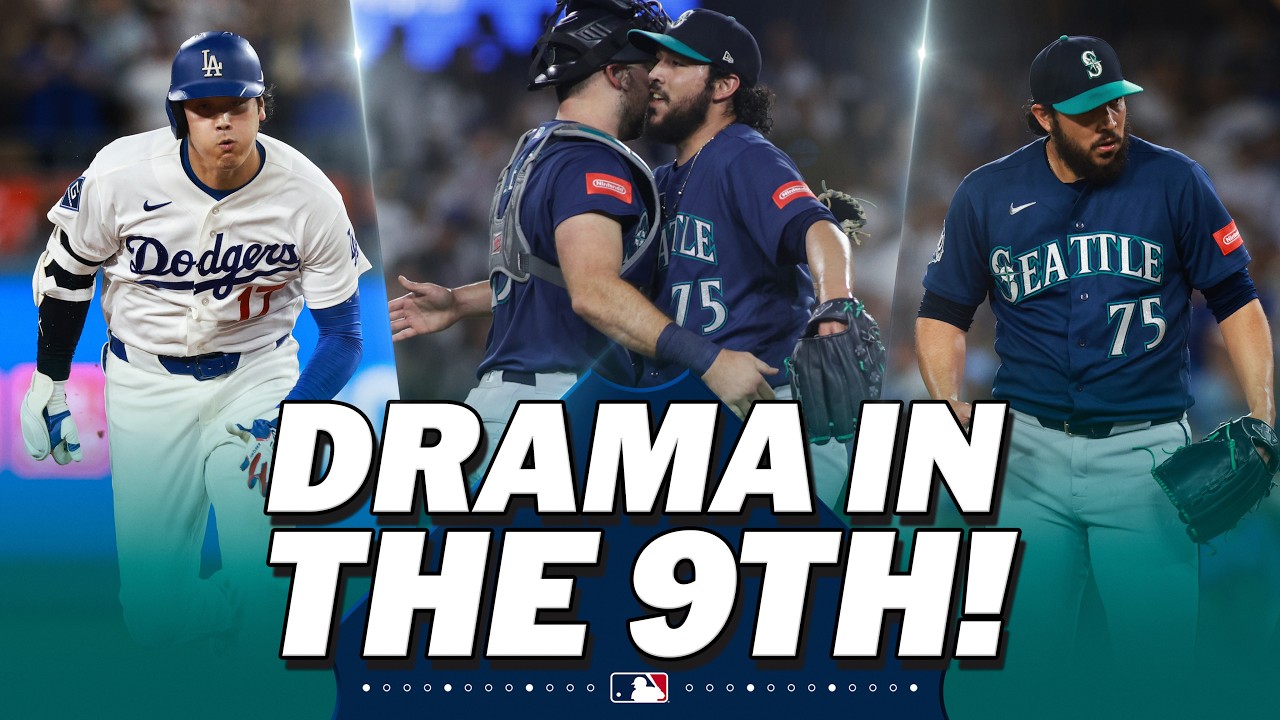 Andrés Muñoz faces the HEART of the Dodgers' order in a DRAMATIC 9th INNING! 🤯🔥