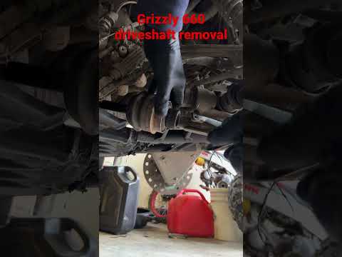 Yamaha grizzly front driveshaft removal the easy way