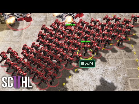 ByuN's 110+ MASS MARINES - Starcraft 2: Maru vs. ByuN