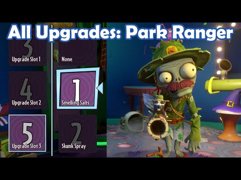 All Upgrades: Park Ranger - Loads of Variants PvZ Gw2 Mod