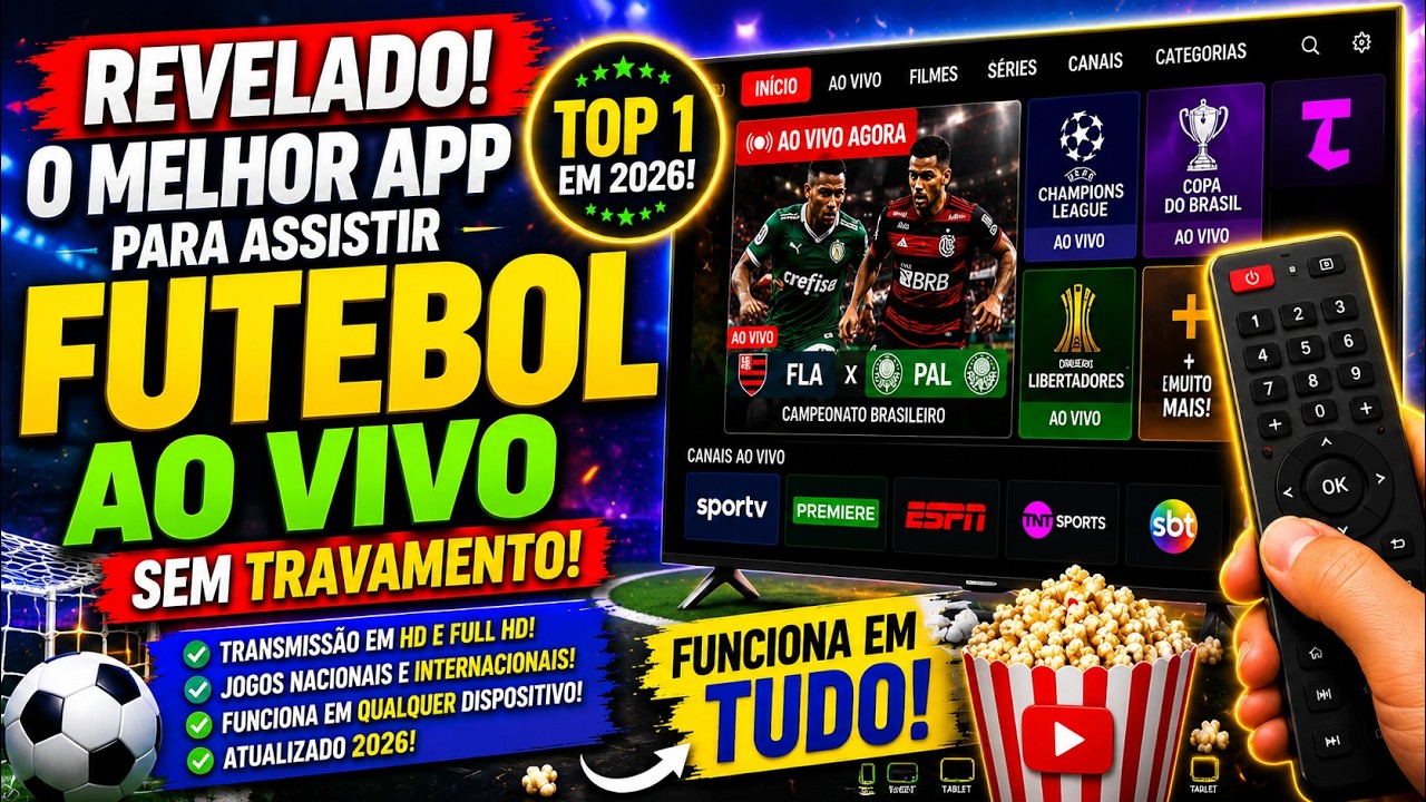 ⚽ MELHOR APP DE FUTEBOL AO VIVO EM 2026? VEJA POR QUE TODO MUNDO ESTÁ FALANDO DELE!