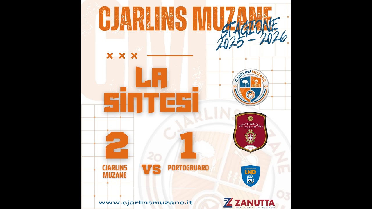 LA SINTESI DI CJARLINS MUZANE-PORTOGRUARO