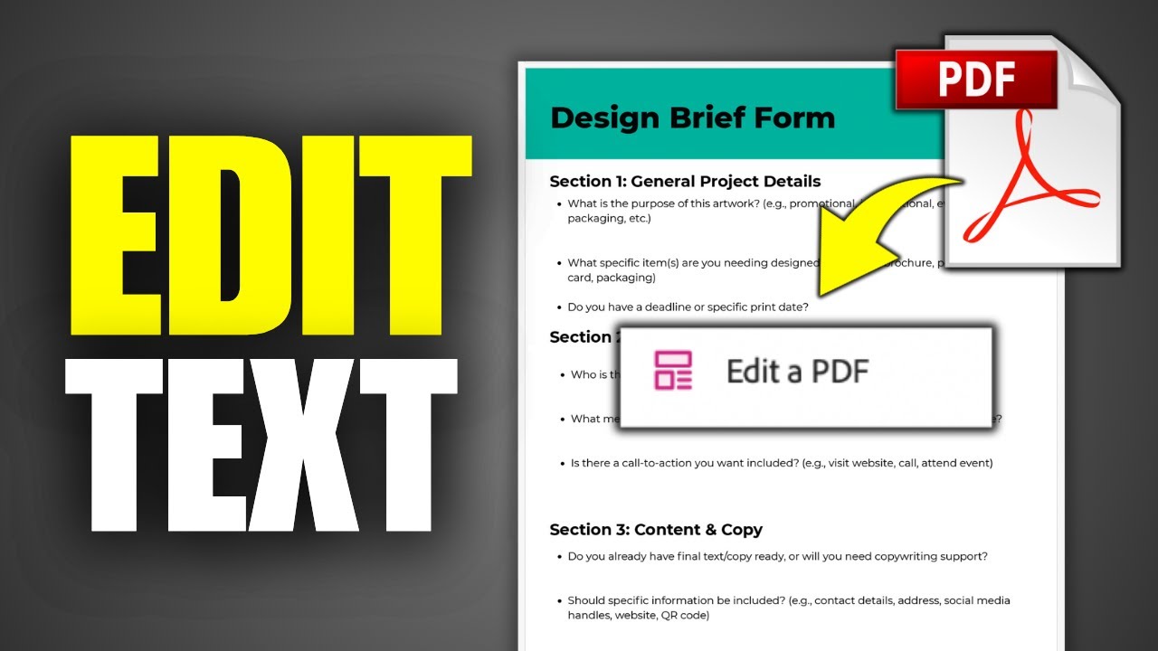 How To Edit Text In PDF File For FREE