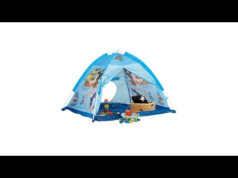 Speeltent piraat in blauw blauw - polyester - 118 x 90 x 115 cm