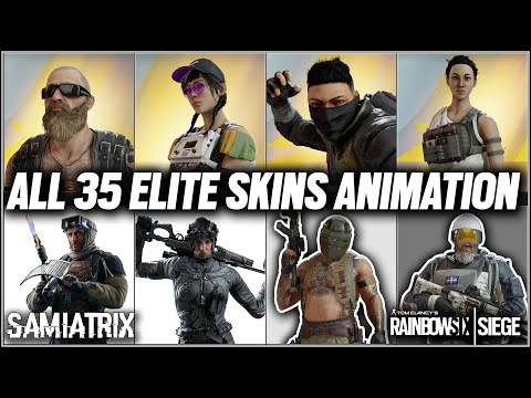 ALL 35 ELITE SKINS MVP ANIMATIONS - Rainbow Six Siege - Samiatrix