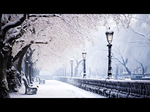 Классическая музыка, тихая музыка, падающий снег - Моцарт, Бетховен, Шопен, Чайковский, Россини, Бах