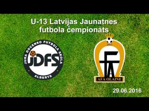 U-13 JDFS Alberts - AFA Olaine (Highlights)