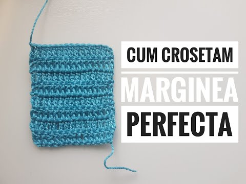 Crosetam marginea perfecta cand lucram cu picioruse duble