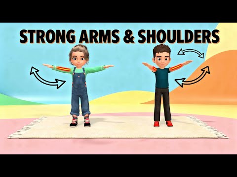STRONG ARMS & SHOULDERS: Kids Upper Body Workout (20 Mins)