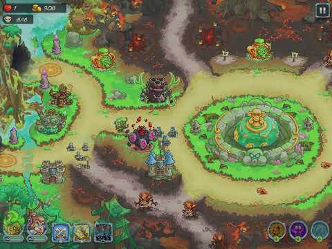 Kingdom Rush 5 🐒 Celestial Monkey Forest @ Impossible Heroic Challenge 100% Playthrough iPad Pro HDR