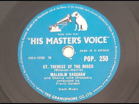 Malcolm Vaughan ' St Therese Of The Roses'  1956 78 rpm