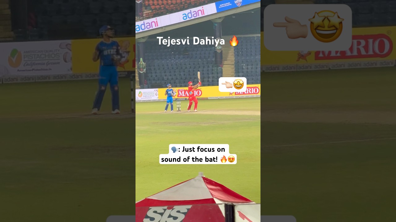 Tejesvi Dahiya: The Rising Star of DPL 🏏🔥 #tejesvidahiya #shorts #dpl