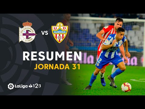 Highlights RC Deportivo vs UD Almeria (0-0)
