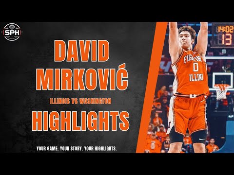 David Mirković #0 || 19 PTS 6 REB || Illinois Fighting Illini vs. Washington Huskies || Highlights