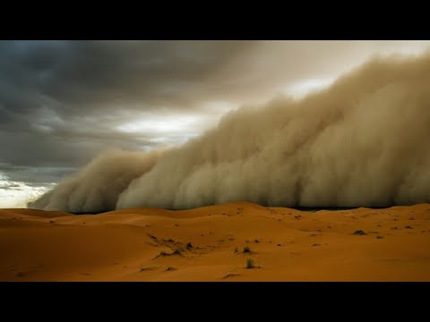 Sand Storm in Sahara desert