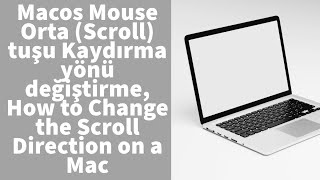Macos Mouse Orta (Scroll) tuşu Kaydırma yönü değiştirme, How to Change the Scroll Direction on a Mac