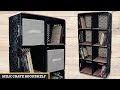 Milk Crate DIY:  Bookshelf