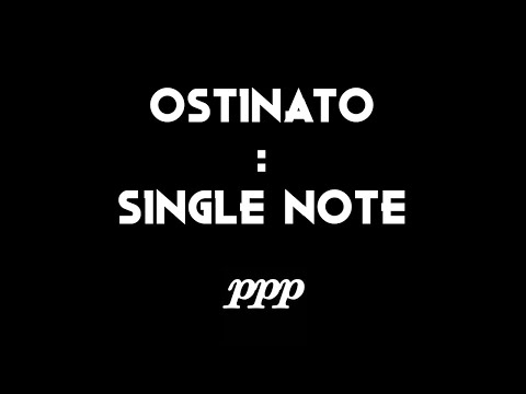 ostinato : single note