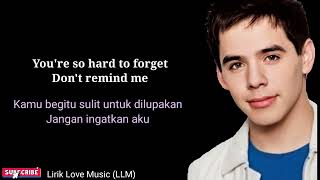 A Little Too Not Over You _ David archuleta (Lirik lagu terjemahan )