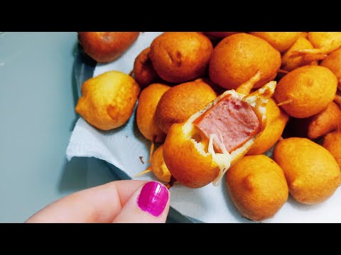 SALSICHA NO PALITO COM QUEIJO, SALGADO FÁCIL, É UMA DELÍCIA