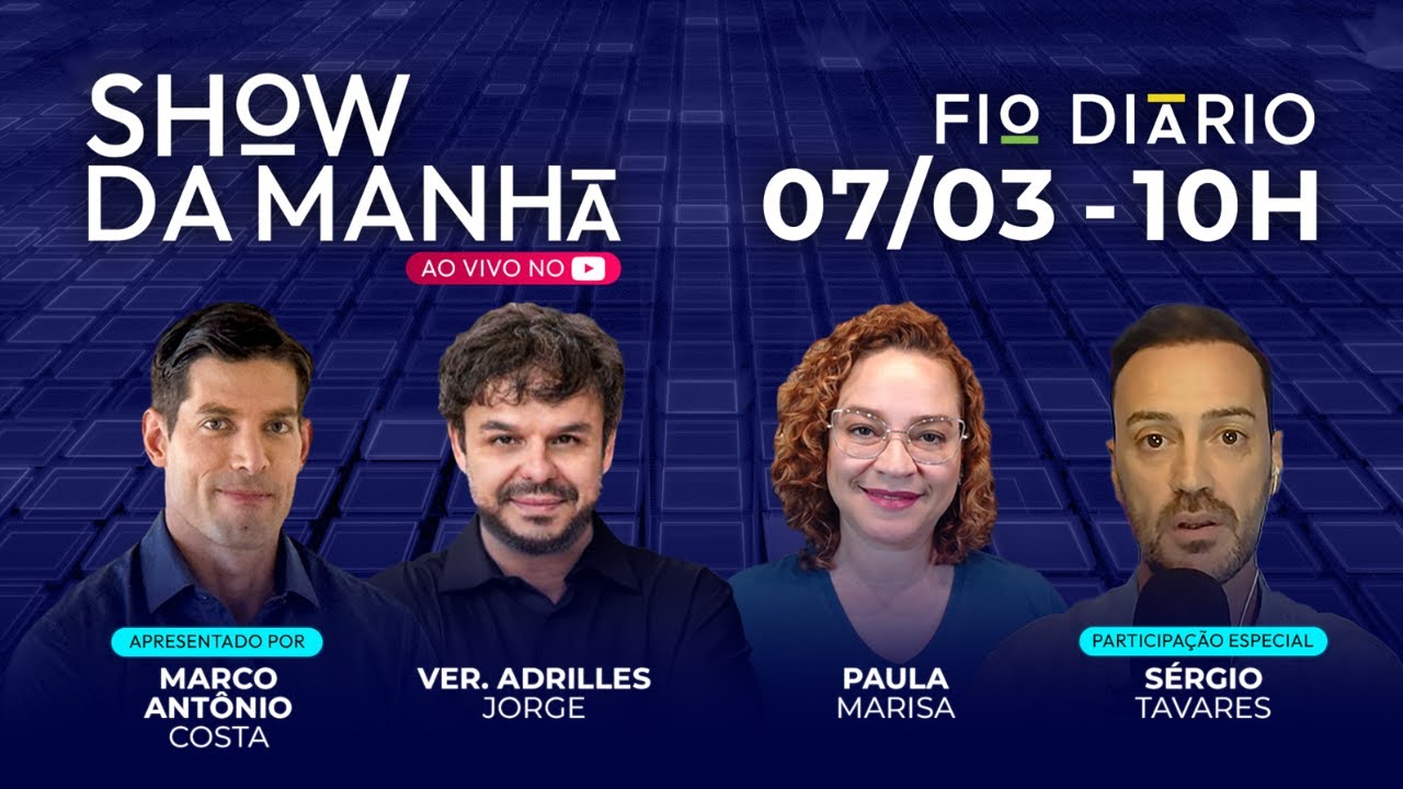 SHOW DA MANHÃ - ENTREVISTA EXCLUSIVA COM SÉRGIO TAVARES - 07/03/2025