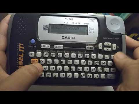 How to use label it printer kl-120 by casio