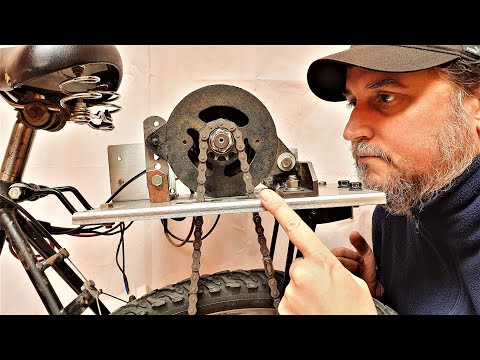 BICICLETA ELECTRICA CASERA CON DINAMO DE AUTO  Recalibrando