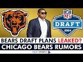 🚨LEAKED: Bears 2024 NFL Draft Plans Revealed? Chicago Bears Rumors On Caleb Williams, TRADING DOWN?