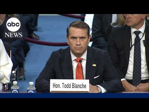 Acting AG Todd Blanche makes opening statement at confirmation hearing