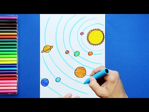 How to draw the Solar System #art #artforall #arttutorial #easydrawing